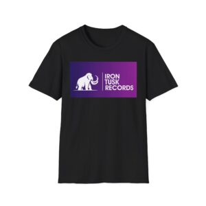 Iron Tusk Records Logo T-Shirt – Purple Gradient Music Tee